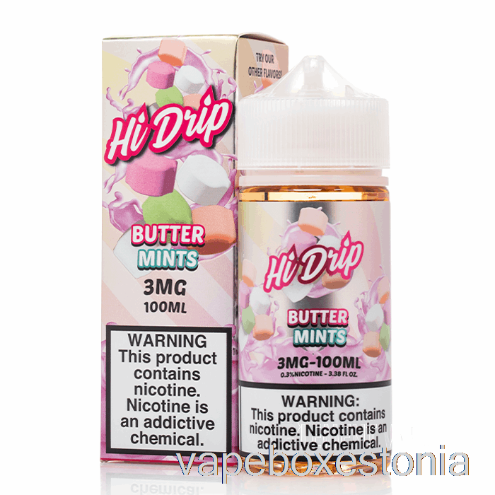 Vape Box Estonia Butter Mints - Hi-drip E-vedelikud - 100ml 0mg